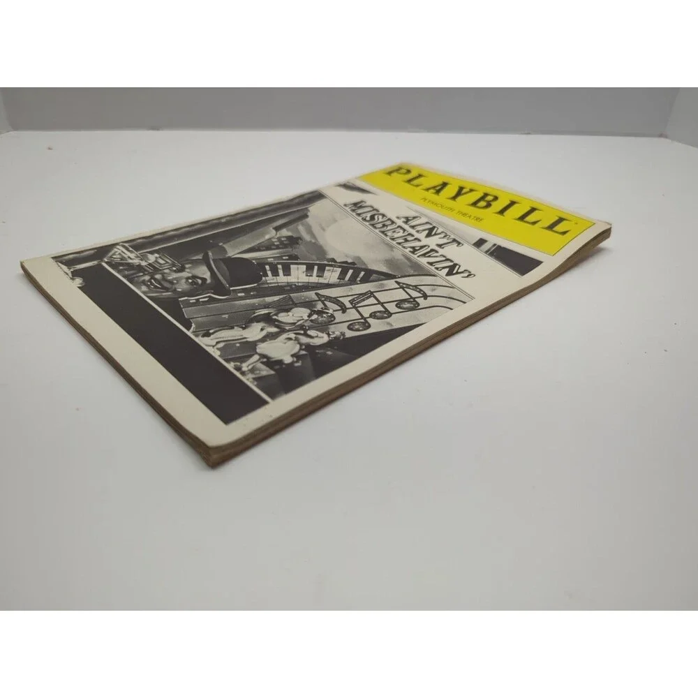 Vintage Plymouth Theater Playbill Ain't Misbehaving December 1980